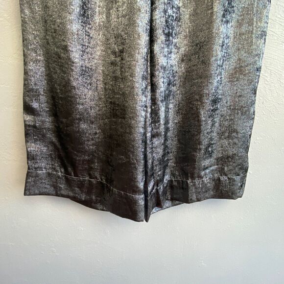 A New Day Silver Womans Pants Trousers Small Wide Leg Retro Festival Evening - Picture 3 of 9